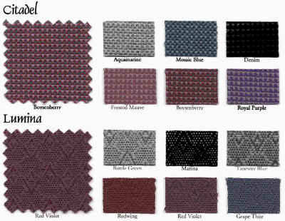 Quality high rub-tested materials... Stain resistant...